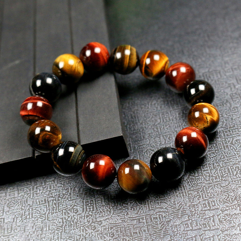 Natural Multi-colored Tiger's Eye Bracelet