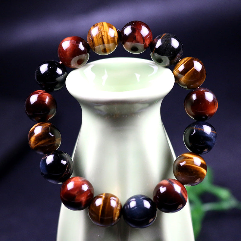 Natural Multi-colored Tiger's Eye Bracelet