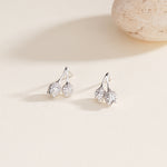 S925 Sterling Silver Minimalist Tulip Stud Earrings