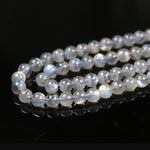 Grey Moonstone/Labradorite Round Bead (Straight-Drilled)