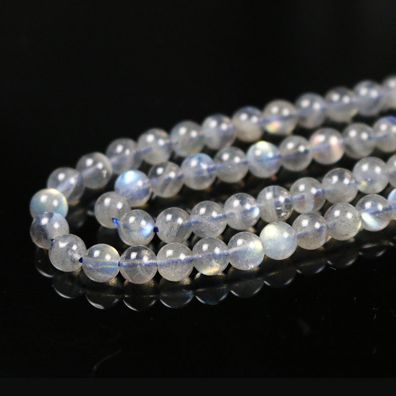 Grey Moonstone/Labradorite Round Bead (Straight-Drilled)
