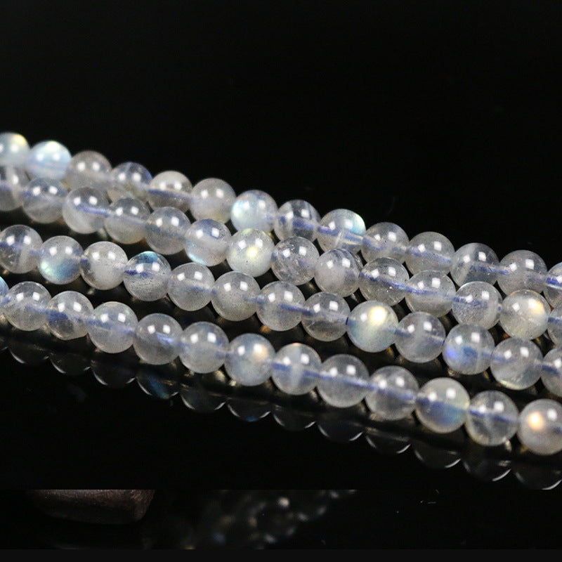 Grey Moonstone/Labradorite Round Bead (Straight-Drilled)