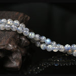 Grey Moonstone/Labradorite Round Bead (Straight-Drilled)