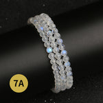 Natural Moonstone Three-Wrap Bracelet