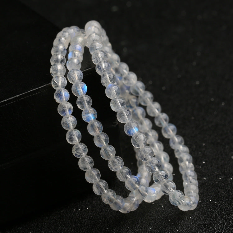 Natural Moonstone Three-Wrap Bracelet