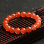 Natural South Red Agate Bracelet