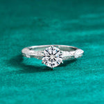 S925 Sterling Silver Moissanite Butterfly Ring