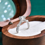 S925 Sterling Silver Moissanite Butterfly Ring