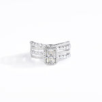 S925 Sterling Silver Star Ring Light Exquisite Moissanite Ring