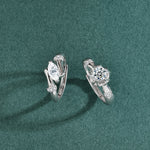 S925 Sterling Silver Moissanite First Love Forever Couple Ring