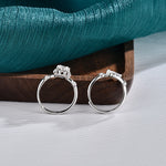 S925 Sterling Silver Moissanite First Love Forever Couple Ring