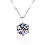 S925 Sterling Silver Moissanite True Love Forever Necklace