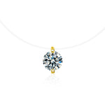 S925 Sterling Silver Moissanite Mermaid Tears Necklace