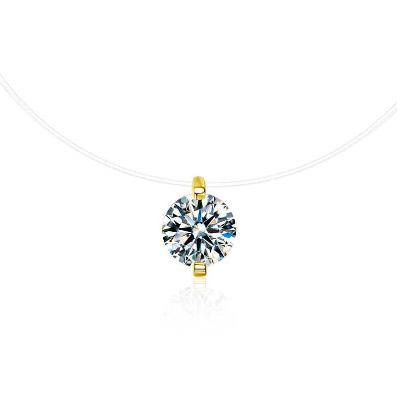 S925 Sterling Silver Moissanite Mermaid Tears Necklace