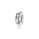 S925 Sterling Silver 12 Constellation Zircon Spacer Beads Pendant