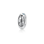 S925 Sterling Silver 12 Constellation Zircon Spacer Beads Pendant