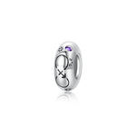 S925 Sterling Silver 12 Constellation Zircon Spacer Beads Pendant