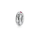 S925 Sterling Silver 12 Constellation Zircon Spacer Beads Pendant