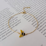 S925 Silver Little Bee Bracelet