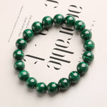 Raw Green Crystal and Malachite Bracelet