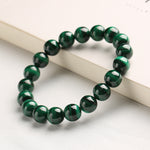 Raw Green Crystal and Malachite Bracelet