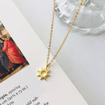 S925 Sterling Silver Sun Necklace