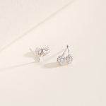 S925 Sterling Silver Minimalist Tulip Stud Earrings