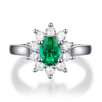 S925 Sterling Silver Adjustable Moissanite Ring