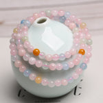 Natural Candy-Colored Morganite Three-Strand Bracelet