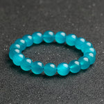 Natural High-Ice-Grade Amazonite Single-Strand Bracelet
