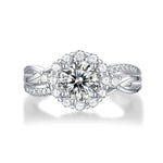 S925 Silver Moissanite Ring