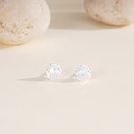 S925 Sterling Silver Firework-Cut Zircon Stud Earrings