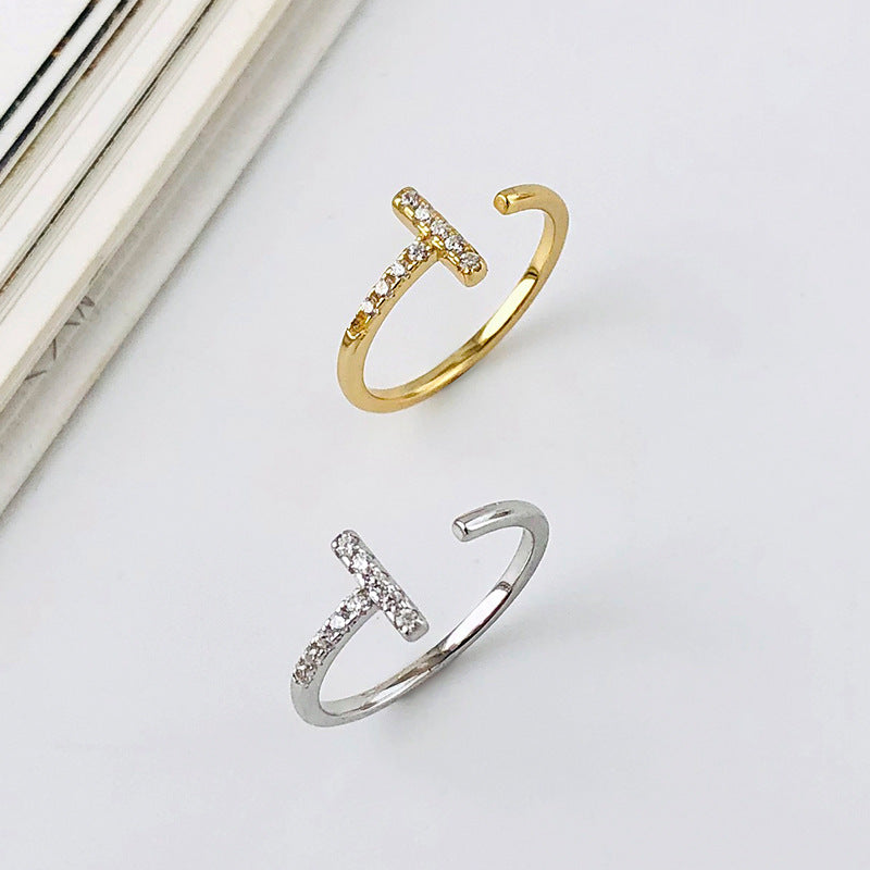 S925 Sterling Silver Micro-Pave Zircon Ring
