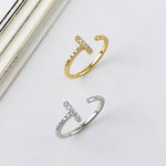 S925 Sterling Silver Micro-Pave Zircon Ring