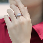 S925 Silver Moissanite Ring