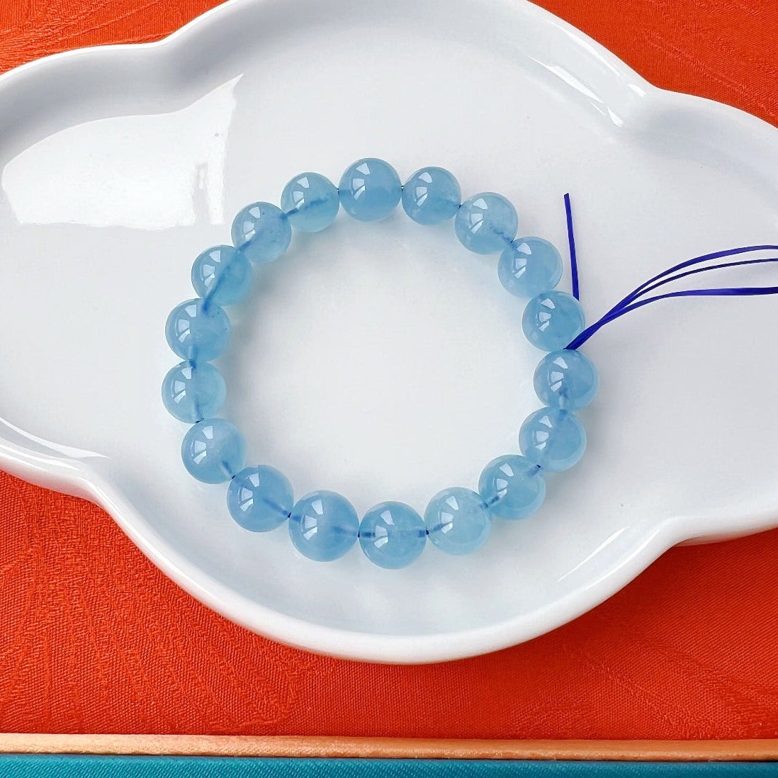 Natural Icy-Grade Aquamarine Bracelet