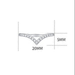 S925 Sterling Silver Moissanite Crown Adjustable Ring