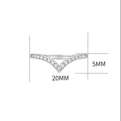 S925 Sterling Silver Moissanite Crown Adjustable Ring