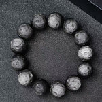 Natural Obsidian and Silver Sheen Obsidian Bracelet