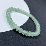 Natural Aventurine Jade Emerald-Green Abacus-Bead Bracelet
