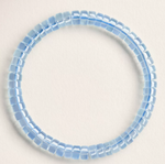 Natural Aquamarine Tablet-Shaped Bead Bracelet