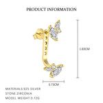 S925 Sterling Silver Zircon Stud Earrings(Single unit)