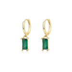 925 Sterling Silver Multicolored Zirconia Earrings