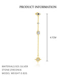S925 sterling silver stud earrings with cubic zirconia(Single unit)