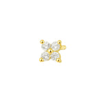 S925 Sterling Silver Earrings Set with Zirconia(Single unit)