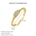 S925 Sterling Silver Flower Ring with Zirconia
