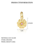 S925 Sterling Silver Pendant Set with Multi-colored Cubic Zirconia