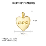S925 Sterling Silver Heart Pendant