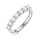 S925 Silver Stackable Moissanite Ring
