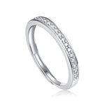 S925 Sterling Silver Moissanite Open-Band Couple's Rings